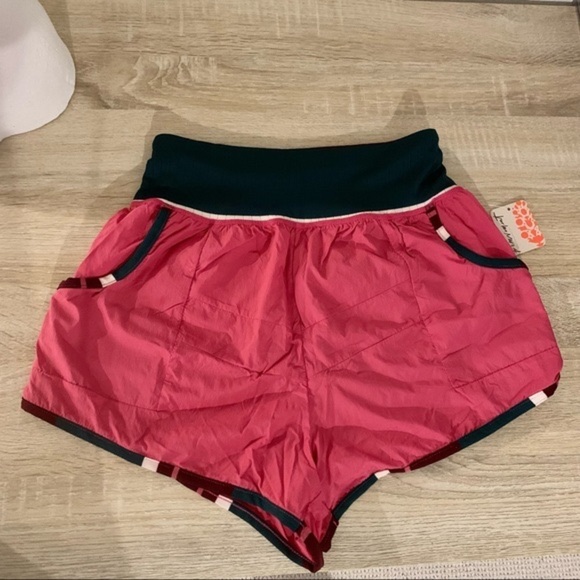 FREE PEOPLE Pink Pep in Your Step Fitness Active Shorts - Picture 4 of 6